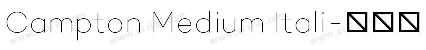 Campton Medium Itali字体转换